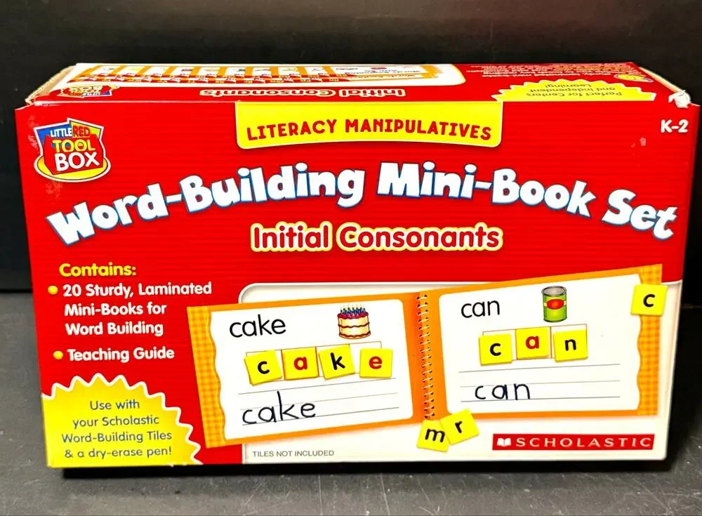 Scholastic Little Red Tool Box Word-Building Mini-Book Set: Initial Consonants